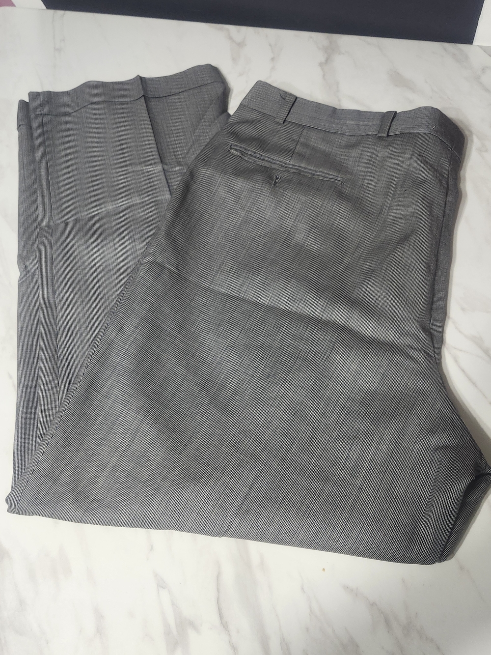 Lauren Ralph Lauren Gray Wool Cashmere Pleated Dress Pants 36x30